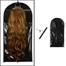 Portable storage bag dust-proof Durable Polyester zipper suit bag wig hang CVD