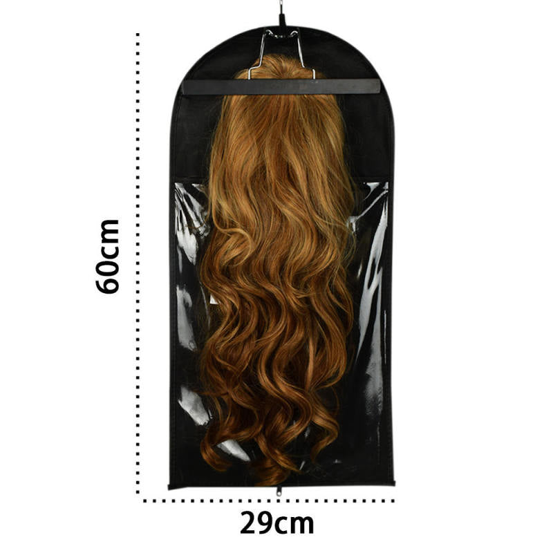 Portable storage bag dust-proof Durable Polyester zipper suit bag wig hang ITN