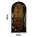 Portable storage bag dust-proof Durable Polyester zipper suit bag wig hang CVD