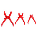 3 pcs Hose Clamp Pliers set Pinch Off Pliers Set Red Color Brake Fuel Wate AQS