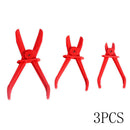 3 pcs Hose Clamp Pliers set Pinch Off Pliers Set Red Color Brake Fuel Wate AQS