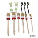 11pcs/set Car Detailing Brush Kit Boar Hair Vehicle Interior For Wheel Clean