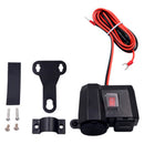 Motorcycle Cigarette Lighter Socket Outlet Dual USB Charger LED Voltmeter PBX