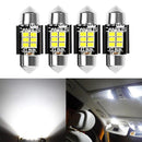 4 X C6w Car Bulb Led Error Free 0Cob Xenon White Festoon Number Plate 31 HQD