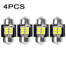 4 X C6w Car Bulb Led Error Free 0Cob Xenon White Festoon Number Plate 31 HQD