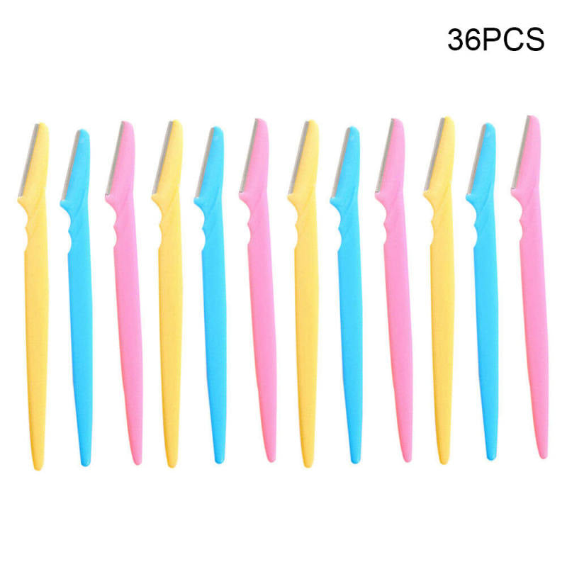 36pcs Facial Eyebrow Safety Razor Trimmer Shaper Shaver Hair Removeral fgh ZVE