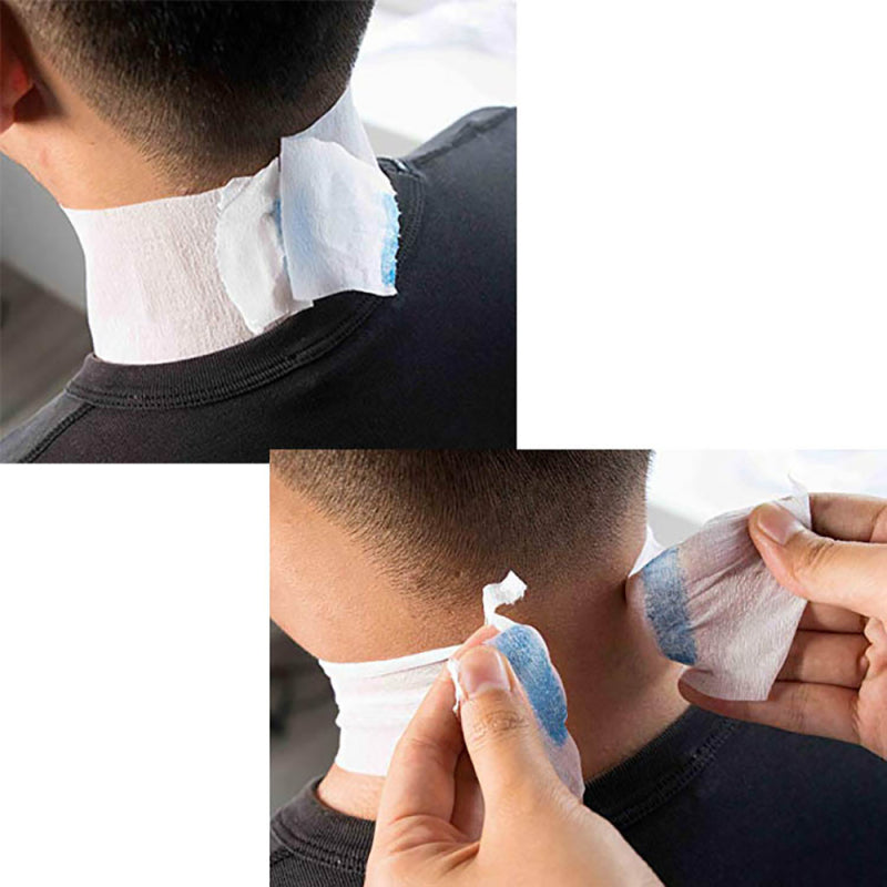 5X/Roll Disposable Elastic Roll Neck Paper Barber Salon Cape Hairdress SMF