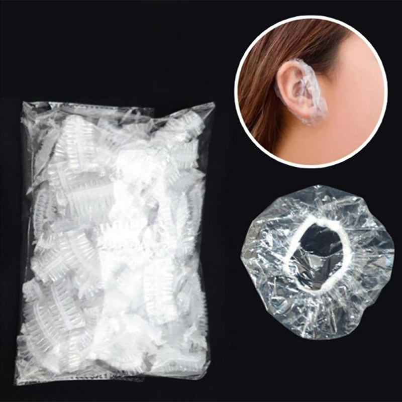 Waterproof Ear Protector Plastic Cover Caps 200pcs Disposable Bath Show XNS