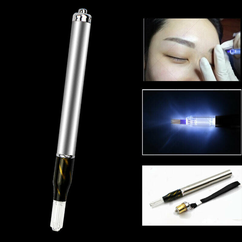LED Light Makeup Manual Tattoo Pen Microblading Permanent Eyebrow Tool ZMA