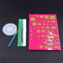 DIY Paper Quilling Tools Kit Mould Pin Needles Tweezer 1 Set Random Colou PZL
