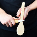 2 Pack Wood Carving Spoon Blank Basswood Unfinished Wooden Craft Whittling Kit