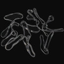 200pcs Women Transparent Clear Hair Tie Band Ponytail Holder Elastic Ru XLQ