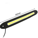 12V Flexible COB LED DRL Daytime Running Light Car Driving Lamp White Wate JFB