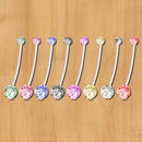 8x Sexy Flexible Navel Belly Button Pregnant Maternity Barbell Ring Body Jewelry