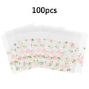 100X Self Adhesive Cookie Candy Package Gifts Bag Party Wrapping Bags n QDD