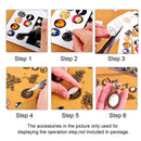 30Pcs Oval Pendant Trays Bezel with Dome Glass Cabochon for DIY Jewelry Making