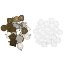 48-Pieces 24pcs Pendant Trays Base Cabochon Settings Jewelry Making DIY bv