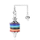 Natural Stone Crystal Pendulum Healing Chakra Wicca Dowsing Reiki Penda NDI