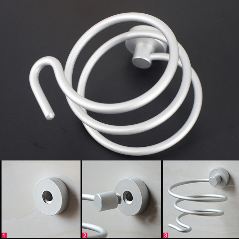 Aluminum Wall Mounted Hair Dryer & Straighteners Holder Storage Stand Ba III