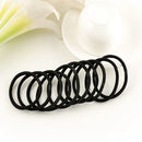 Lot 50pcs Lady Black Elastic Hair Ties Band Ropes Ring Ponytail Holder Accessies