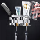 Toothbrush Stand Holder Organizer Toothpaste Cup Rack Hanger Sturdy Ba BQZ