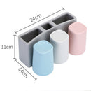 Wall Mounted Toothbrush Holder Cup Box Toothpaste Holder Bathroom Organise WCP