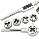 12x Adjustable Metric Tap Die Set Tapping Wrench Hand Threading Kit with C UWY