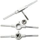 12x Adjustable Metric Tap Die Set Tapping Wrench Hand Threading Kit with C UWY