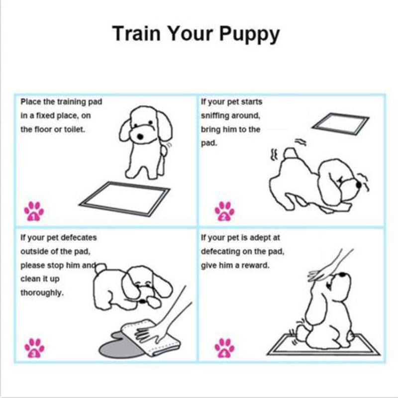 5pcs Puppy Pet Dog Cat Toilet Pee Training Pads Absorbent Diapers RUR