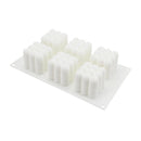 Stereo Cube Border Silicone Fondant Cake Decor Chocolate Baking Mould