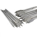 15pcs Full Steel Hex Shank Spade Flat Wood Drill Bit Set for Metal 6-25 ZEY