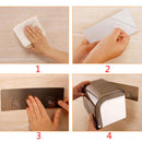 Wall Mounted Bathroom Plastic Toilet Paper Holder Roll Tissue Box Practical YM