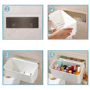 Holder Wall Mounted Kitchen Caster Storage Shelf Kitchen Sucker Rack Bathroom YM