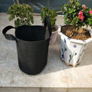 4 Pcs T4U 5-Gallon Grow Bags Woven Fabric Planting Bags With Sturdy Handl QIM