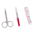 68*Home Travel Thread Threader Needle Tape Measure Scissor Sewing Kit Emerge sdg