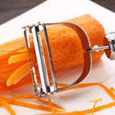 Stainless Steel Peeler Set Potato Vegetable Fruit Serrated Julienne Strip  GLT