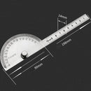 Stainless Steel 180 degree Protractor Angle Finder Arm Rotary Measuring EZL