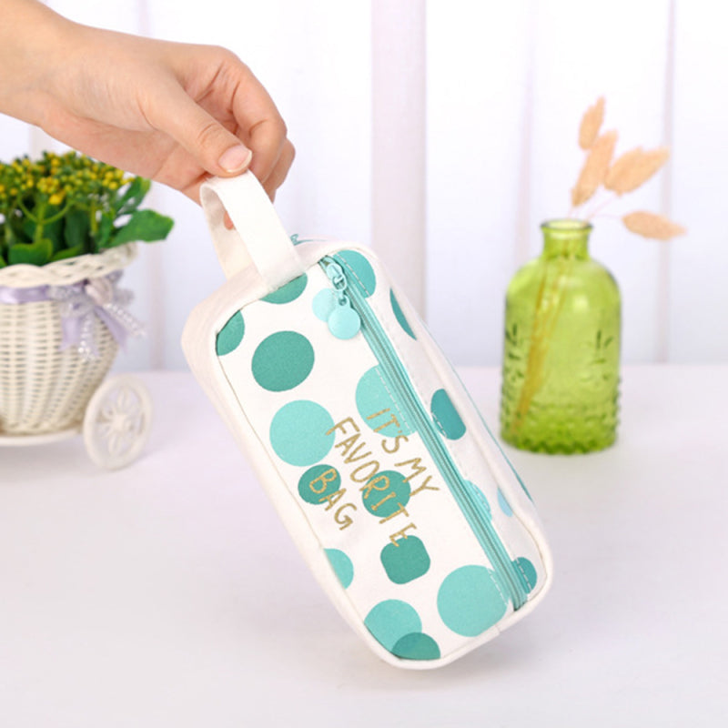 Function School Pencil Case & Bags Large Capacity Canvas Bag Pen Zipper KMM