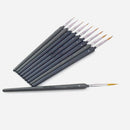 10Pcs Weasel Hair Brush Pen for Watercolor Paint Oil Painting Gouache Ar SZO