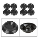 8pcs Black Vertical Piano Caster Cups Protector Rubber Pad Anti-Shock Usev
