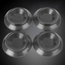 8pcs Black Vertical Piano Caster Cups Protector Rubber Pad Anti-Shock Usev