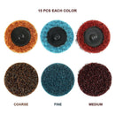 2-Inch Roloc Sanding Discs Quick Change Fine Medium Coarse Assorted Pac MWY