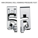 4pcs/set Narrow Rolled Hem Foot Sewing Machine Hemmer Presser Foot 3/4/6mm 2019