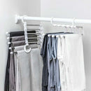 Multi-functional Pants Rack Shelves 5 in 1 Stainless Steel Magic White Hanger