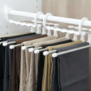 Multi-functional Pants Rack Shelves 5 in 1 Stainless Steel Magic White Hanger