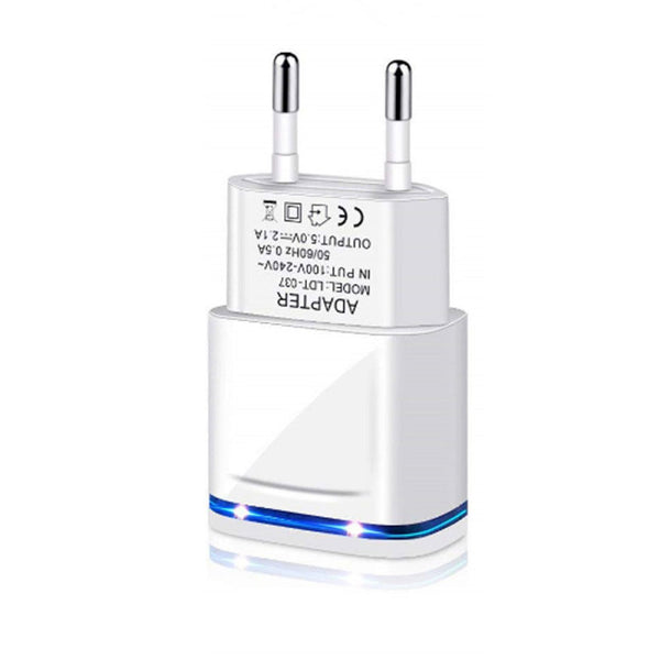 EU Plug Dual USB Quick Travel Charge Wall Charger Adapter 3.1A for iPhon MPC