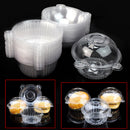 Disposable 50 Clear Plastic Single Cup Cake Muffin Case Pods Boxes Hold YSX