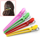 New 12 Pcs Colorful Hairdressing Sectioning Clips Clamps Hair Salon Styling Gg e