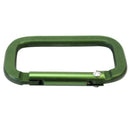 5Pcs 5x3cm Rectangle Shape Carabiner Metal Hook Clip Bag Spring Key Chain Ring