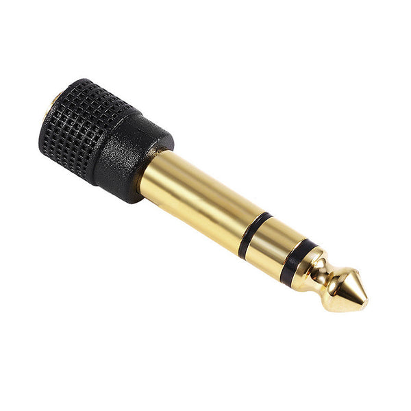 6.5mm Male to 3.5mm Female Jack Plug Stereo Headphone Audio Adapter Converter